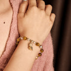Fortune Jewel Yellow Tiger Eye Meditation Buddha Protection Bracelet