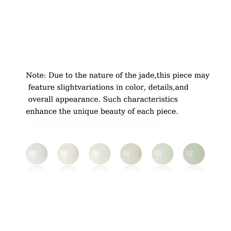 Fortune Jewel 925 Sterling Silver Hetian White Jade Rabbit Crescent Moon Luck Necklace Pendant