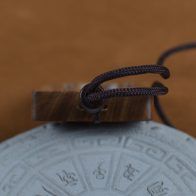 Fortune Jewel Green Sandalwood Buddha Symbol Positive Necklace Pendant Fortune Jewel