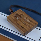 Fortune Jewel Green Sandalwood Buddha Symbol Positive Necklace Pendant Fortune Jewel