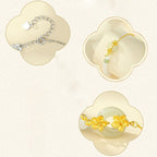 Fortune Jewel 999 Sterling Silver Natural Hetian Jade Peace Buckle Peach Blossom Luck Bracelet