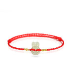 Fortune Jewel Hetian Jade Cute Rabbit String Luck Bracelet