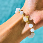 Fortune Jewel Golden Silk Jade Cute Rabbit Luck Bracelet