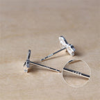 Fortune Jewel 925 Sterling Silver Posts Cute Cat Kitten Blessing Stud Earrings