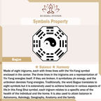 Fortune Jewel Silver Sheen Obsidian Bagua Yin Yang Symbol Protection Necklace Pendant