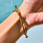 Fortune Jewel Natural Tahitian Black Pearl Bead Wax Rope Wisdom Bracelet