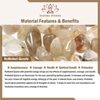 Fortune Jewel Green Rutilated Quartz Braid String Protection Bracelet