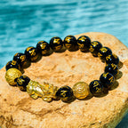 Fortune Jewel FengShui PiXiu Obsidian Wealth Bracelet