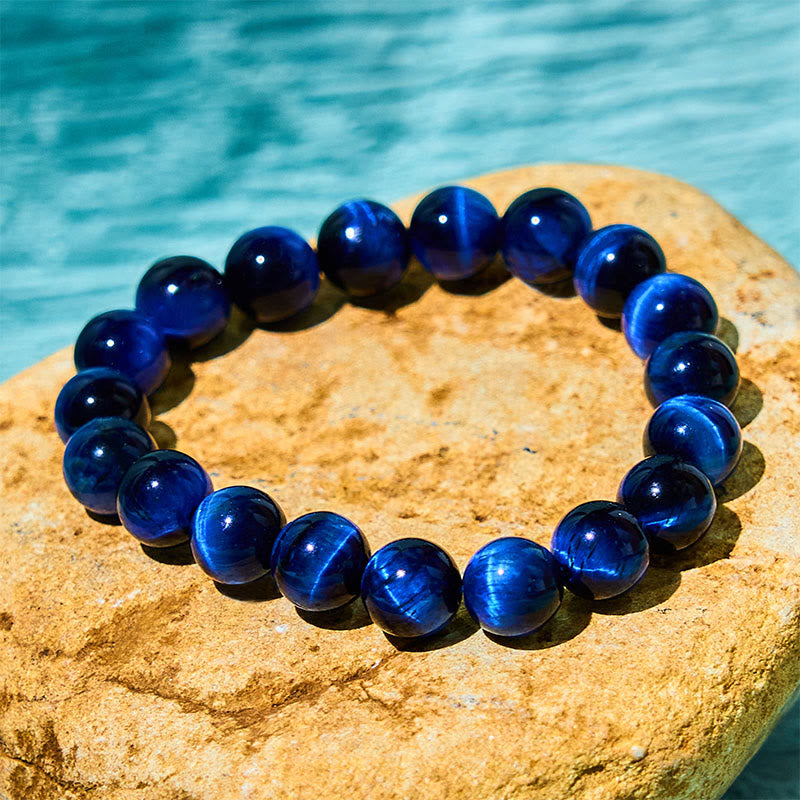 Fortune Jewel Blue Tiger Eye Protection Bracelet