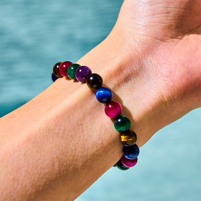 Fortune Jewel Tiger Eye Resolve Courage Bracelet