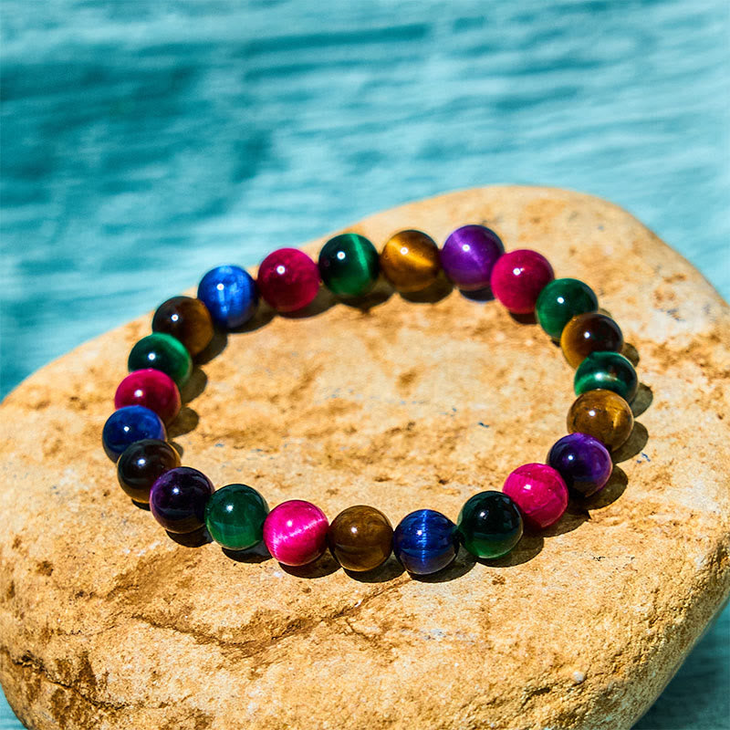 Fortune Jewel Tiger Eye Resolve Courage Bracelet