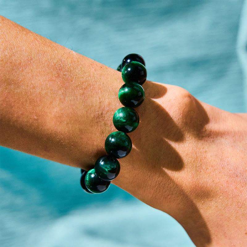 Fortune Jewel Tiger Eye Growth Healing Energy Bracelet