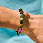 Fortune Jewel Tourmaline Jade Safe And Well Love Bracelet