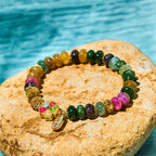 Fortune Jewel Tourmaline Jade Safe And Well Love Bracelet
