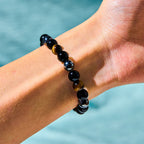 Fortune Jewel Natural Tiger's Eye Obsidian Hematite Positive Powerful Bracelet