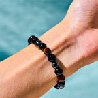 Fortune Jewel Natural Tiger's Eye Obsidian Hematite Positive Powerful Bracelet