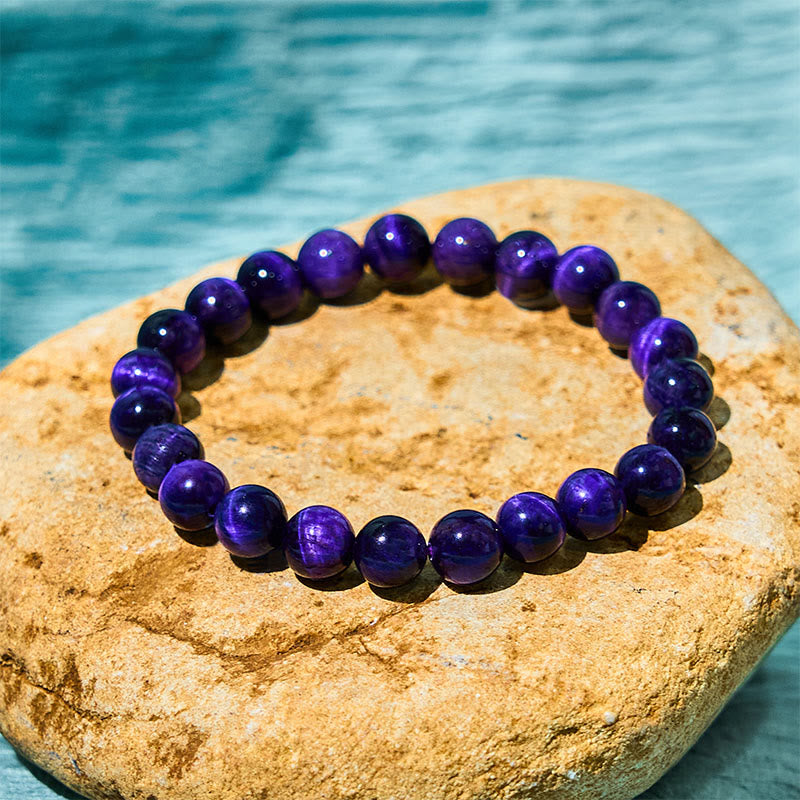 Fortune Jewel Purple Tiger Eye Creativity Bracelet