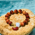 Fortune Jewel Natural Red Tiger Eye Pumpkin Calm Bracelet