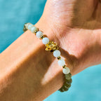 Fortune Jewel Natural Hetian Jade Gradient Lotus Abundance Bracelet