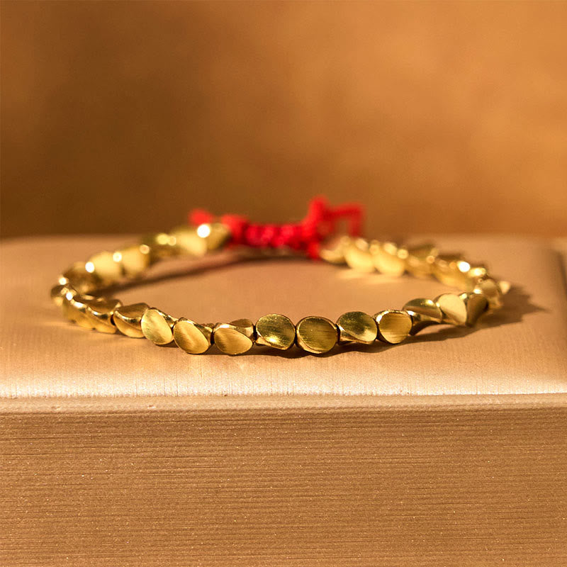 Fortune Jewel Tibetan Copper Beads Healing Luck Bracelet