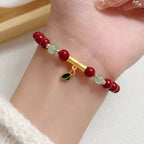Fortune Jewel Cinnabar Bamboo Concentration Bracelet