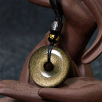 Fortune Jewel "All the best for Luck and Confidence" Obsidian Necklace Includes Gift Message Card Fortune Jewel