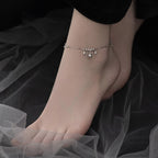 Fortune Jewel 925 Sterling Silver Antiquity Bell Protection Anklet