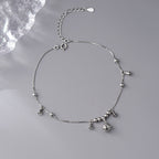 Fortune Jewel 925 Sterling Silver Antiquity Bell Protection Anklet