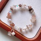 Fortune Jewel Natural Super Seven Crystal Irregular Small Pieces Positive Bracelet
