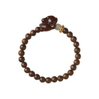 Fortune Jewel Green Sandalwood Gold Sandalwood Cute Rabbit Positive Bracelet