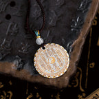 Fortune Jewel Mountain Ghosts Spend Money Yin Yang Bagua Design Copper Harmony Necklace Pendant Fortune Jewel