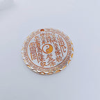 Fortune Jewel Mountain Ghosts Spend Money Yin Yang Bagua Design Copper Harmony Necklace Pendant Fortune Jewel