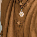 Fortune Jewel Mountain Ghosts Spend Money Yin Yang Bagua Design Copper Harmony Necklace Pendant Fortune Jewel