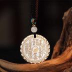 Fortune Jewel Mountain Ghosts Spend Money Yin Yang Bagua Design Copper Harmony Necklace Pendant Fortune Jewel
