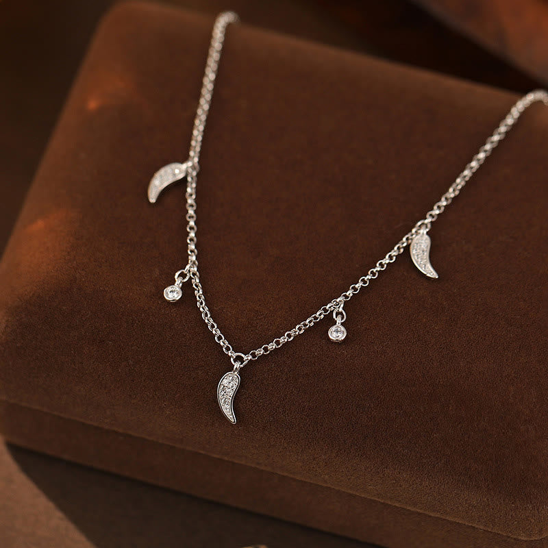 Fortune Jewel 925 Sterling Silver Zircon Little Pepper Charm Protection Anklet