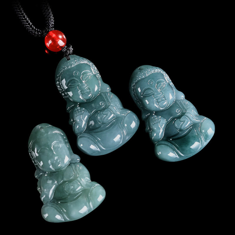 Fortune Jewel Jade Baobao Buddha Prosperity Necklace Pendant Fortune Jewel
