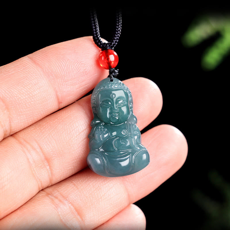 Fortune Jewel Jade Baobao Buddha Prosperity Necklace Pendant Fortune Jewel