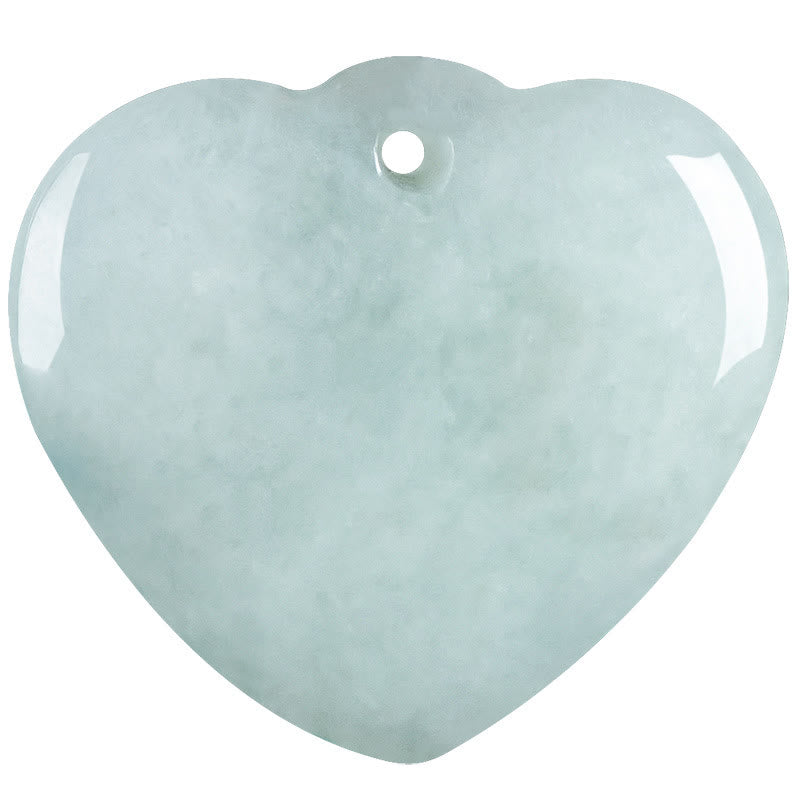 Fortune Jewel Jade Heart Prosperity Necklace Pendant