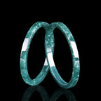 Fortune Jewel Natural Jade Abundance Thin Bracelet Bangle