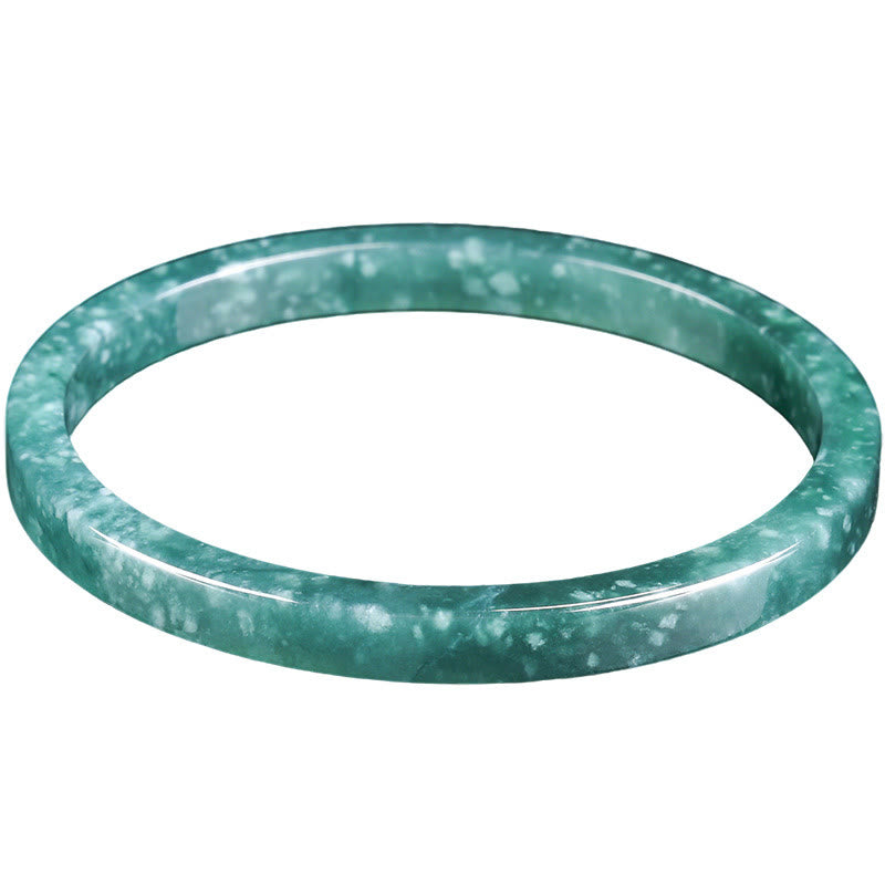 Fortune Jewel Natural Jade Abundance Thin Bracelet Bangle