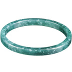 Fortune Jewel Natural Jade Abundance Thin Bracelet Bangle