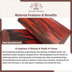 Fortune Jewel Year Of The Horse Red Sandalwood Star Moon Bodhi Seed Blessing Key Chain - Fortune Jewel