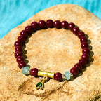Fortune Jewel Cinnabar Bamboo Concentration Bracelet