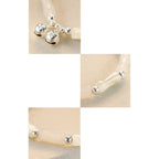 Fortune Jewel 925 Sterling Silver Natural White Jade Bamboo Bell Charm Luck Happiness Bracelet