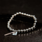 Fortune Jewel Titanium Steel Good Luck Balance Bracelet