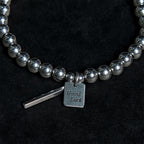 Fortune Jewel Titanium Steel Good Luck Balance Bracelet