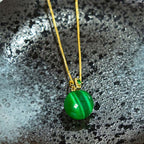Fortune Jewel Cat's Eye Round Ball Confidence Necklace Pendant