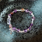 Fortune Jewel Natural Purple Phantom Bow Wisdom Bracelet