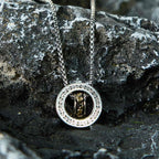 Fortune Jewel Double Ring PiXiu Peace Buckle Wealth Rotatable Necklace Pendant
