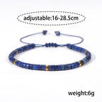 Fortune Jewel Natural Lazurite Spacer Bead Positive Balance Bracelet